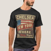CHELSEA, NY Het is waar mijn verhaal begint T-shirt (Voorkant)
