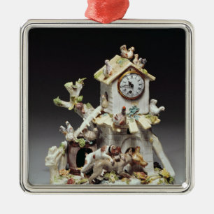 Chelsea porcelain farmyard-hoesje metalen ornament