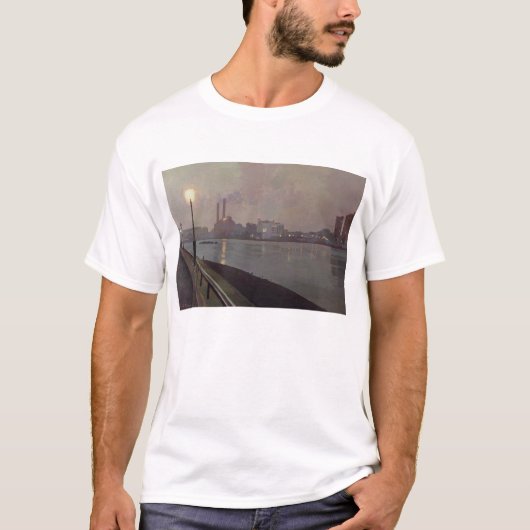 Chelsea Power Station bij nacht T-shirt (Voorkant)