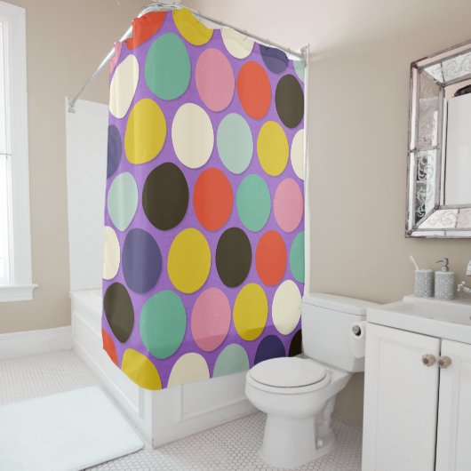 chelsea spot lavender douchegordijn (In situ)