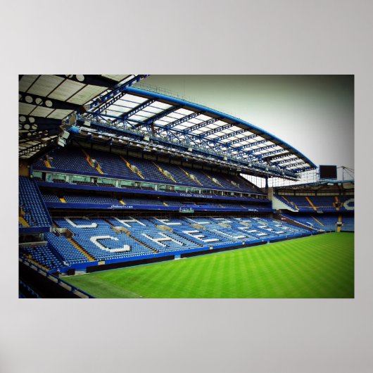 Chelsea Stamford Bridge West Stand Poster (Voorkant)