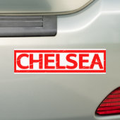 Chelsea Stamp Bumpersticker (Op auto)