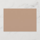 Chelsea Taupe Modern Wedding Informatiekaartje (Achterkant)