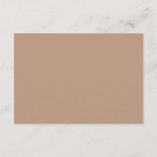 Chelsea Taupe Modern Wedding Informatiekaartje (Achterkant)