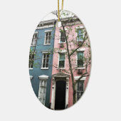 Chelsea Townhouses, NYC Keramisch Ornament (Links)