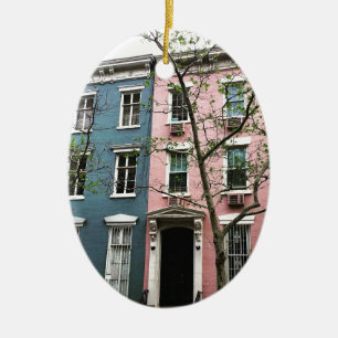 Chelsea Townhouses, NYC Keramisch Ornament