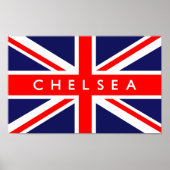 Chelsea UK Flag Poster (Voorkant)