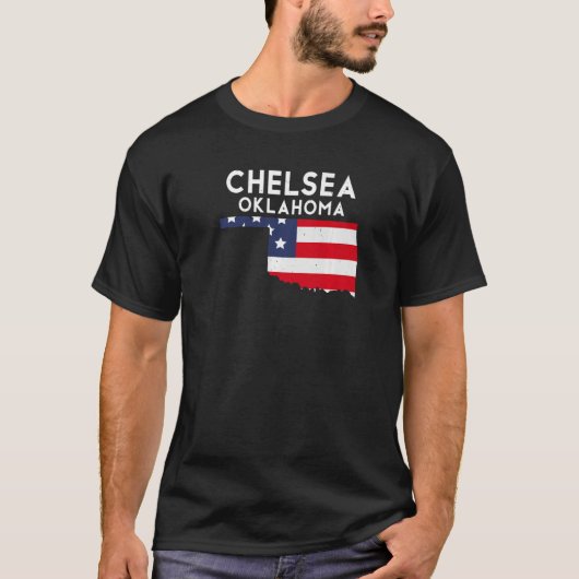 Chelsea USA State America Travel Oklahoman Premium T-shirt (Voorkant)