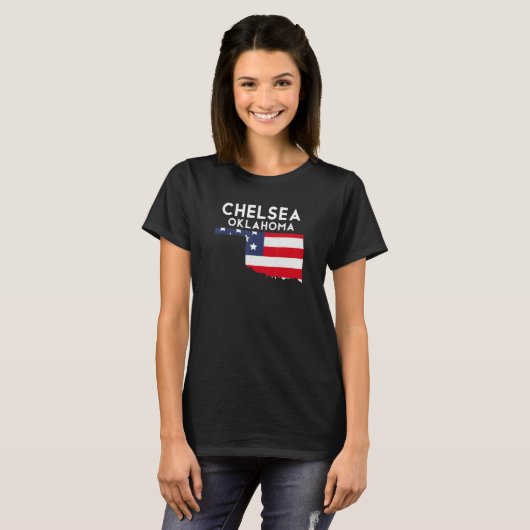 Chelsea USA State America Travel Oklahoman T-shirt (Voorkant volledig)