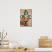 Chelsea vase en deksel met gelte-chinoiserie poster (Keuken)