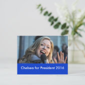 Chelsea voor President 2016 Briefkaart (Staand voorkant)