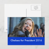 Chelsea voor President 2016 Briefkaart (Voorkant / Achterkant)