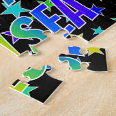 "CHELSEA" Voornaam, geun "HAPPY BIRTHDAY" Legpuzzel (Zijkant)