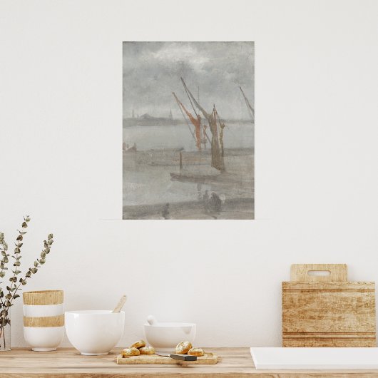 Chelsea Wharf - James Whistler Fine Art Poster (Keuken)