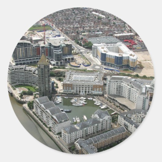 Chelsea Wharf Ronde Sticker (Voorkant)
