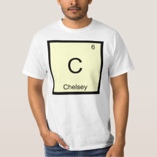 Chelsey Naam Chemie Element Periodiek Systeem T-shirt