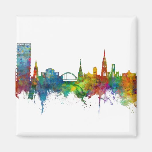 Cheltenham England Skyline Magneet (Voorkant)
