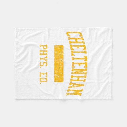 Cheltenham High School Hs Wyncote Pa Phys Ed  Fleece Deken (Voorkant (Horizontaal))