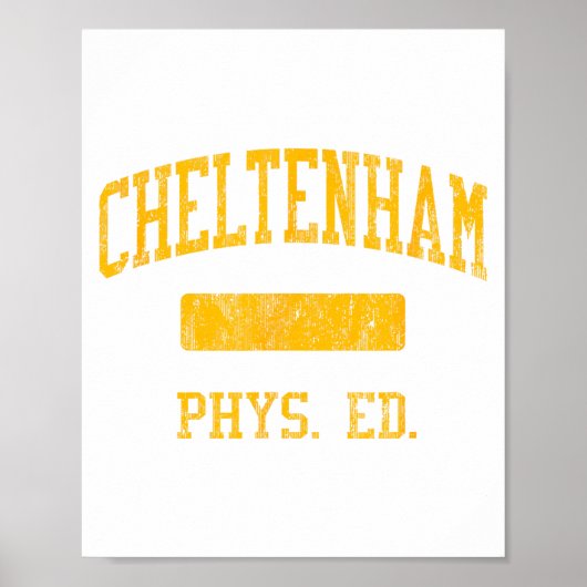 Cheltenham High School Hs Wyncote Pa Phys Ed Poster (Voorkant)