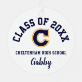 Cheltenham High School Ornament Kerstvakantie (Achterkant)