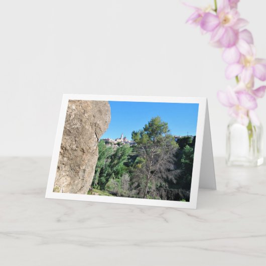 Chelva Town op de berg, Spanje Kaart (Orchidee)