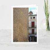 Chelva Town Portrait, Valencia Spanje, Spaans Kaart (Voorkant)