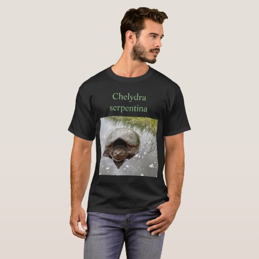 Chelydra serpentina (common snapping turtle) t-shirt (Voorkant volledig)