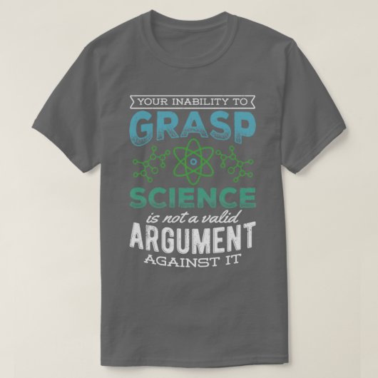Chem astrofysica atom biochemie t-shirt (Design voorkant)