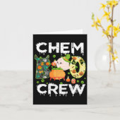 Chem Boo Crew Halloween Chemist Match Kaart (Gele Bloem)