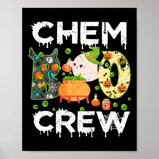 Chem Boo Crew Halloween Chemist Match Poster (Voorkant)
