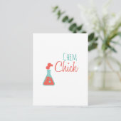 Chem Chick Briefkaart (Staand voorkant)
