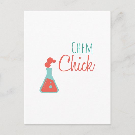 Chem Chick Briefkaart (Voorkant)