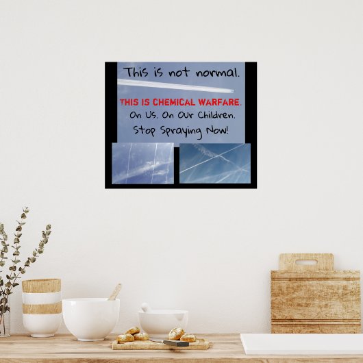 Chem Trail Educational Poster (Keuken)