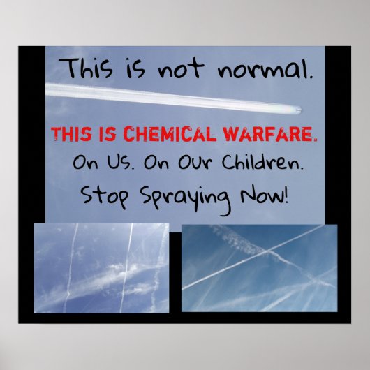 Chem Trail Educational Poster (Voorkant)