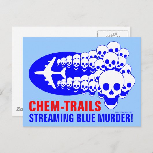 Chem Trails Briefkaart (Voorkant / Achterkant)