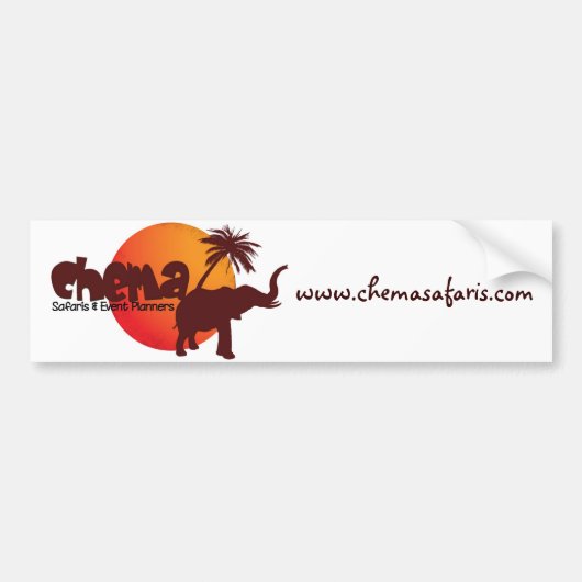 Chema Safari Bumpersticker (Voorkant)