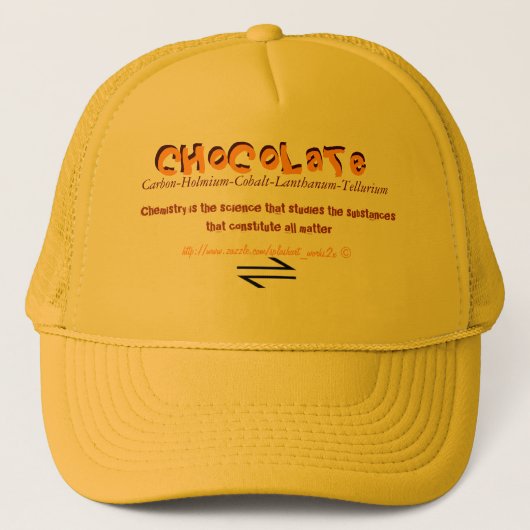 "Chemical CHoCoLaTe" Trucker Pet (Voorkant)