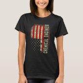 Chemical Engineer 4th Of July US Flag Patriotic En T-shirt (Voorkant)