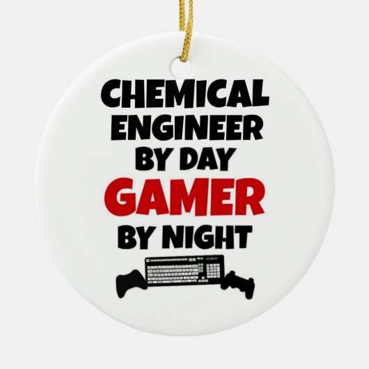 Chemical Engineer beroemd gemaakt door Day Gamer B Keramisch Ornament (Voorkant)