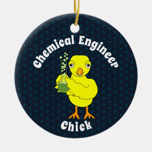 Chemical Engineer Chick Keramisch Ornament (Voorkant)