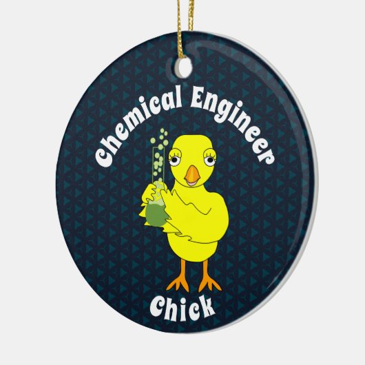 Chemical Engineer Chick Keramisch Ornament (Links)