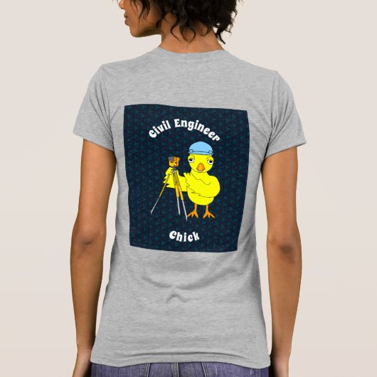Chemical Engineer Chick T-shirt (Achterkant)