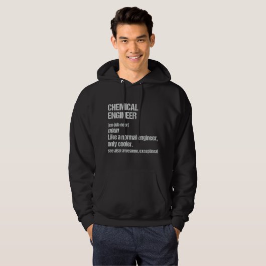 Chemical Engineer Funny Engineering Afstuderen Hoodie (Voorkant volledig)