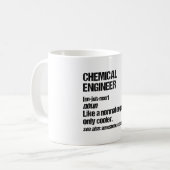 Chemical Engineer Funny Engineering Afstuderen Koffiemok (Voorkant links)