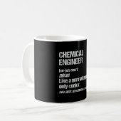 Chemical Engineer Funny Engineering Afstuderen Koffiemok (Voorkant links)
