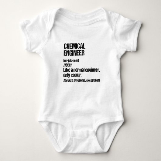 Chemical Engineer Funny Engineering Afstuderen Romper (Voorkant)