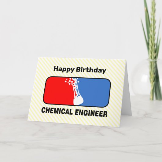 Chemical Engineer League Verjaardag Kaart (Voorkant)