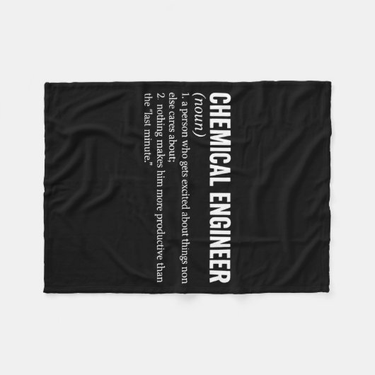 Chemical Engineer Profession Definition Engineerin Fleece Deken (Voorkant (Horizontaal))