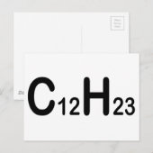 Chemical Formula Of Diesel Fuel Briefkaart (Voorkant / Achterkant)