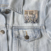Chemical Lectures, c.1809 Vierkante Button 5,1 Cm (In situ)